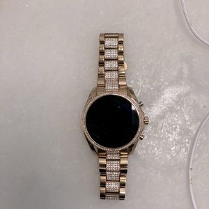 Authentic Michael Kors Gen 5 Bradshaw pave rose gold-time smartwatch